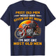 I'm Not Like Most Old Men Motorcycle Old Biker motorcycles T-Shirt - T-Shirt | Navy