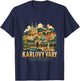 Vintage Karlovy Vary Czech Republic Travel Landmark Gift T-Shirt - T-Shirt | Navy