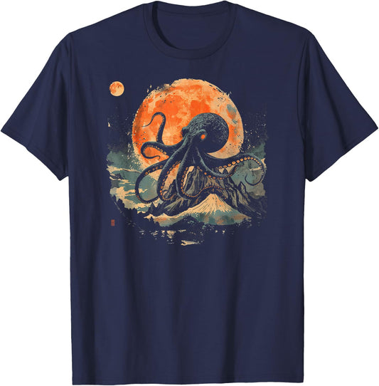 Octopus Shirt / City-Inspired T-Shirt - T-Shirt | Navy