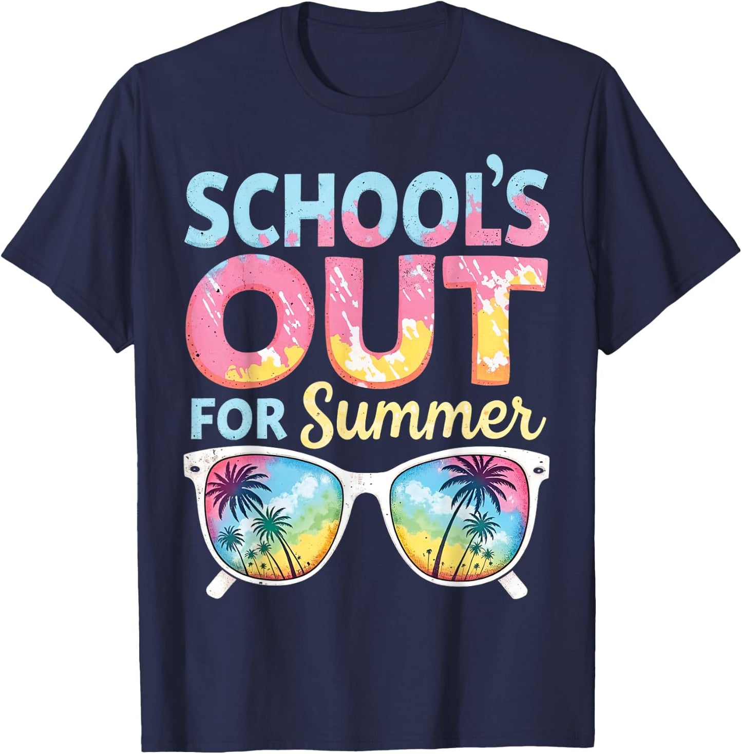 School's Out For Summer last Day Of School Vacation Girls T-Shirt - T-Shirt | Navy