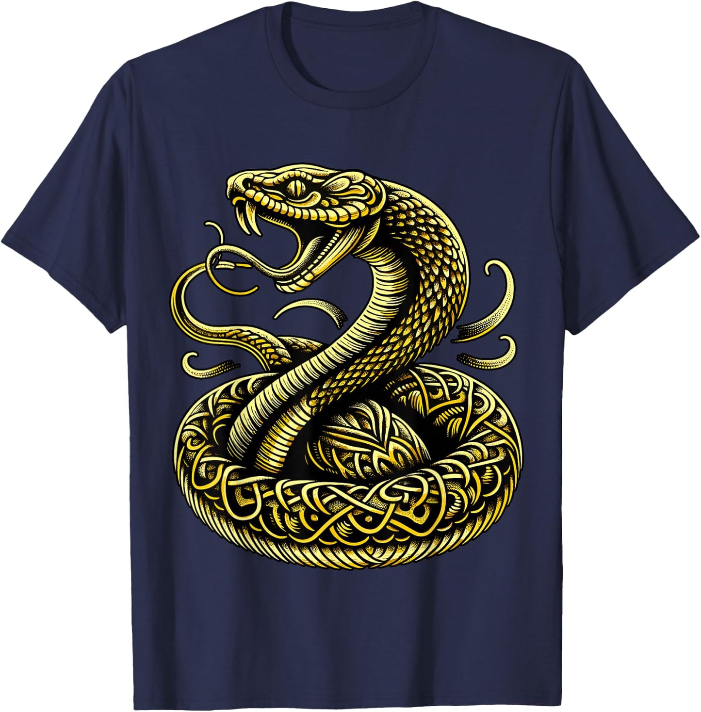 Golden Snake T-Shirt - T-Shirt | Navy