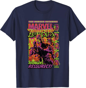Marvel Zombies Avengers Resurrect Hunger Returns Halloween T-Shirt - T-Shirt | Navy