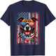 Staffordshire Bull Terrier Dog Flag 4th Of July Patriotic T-Shirt - T-Shirt | Navy