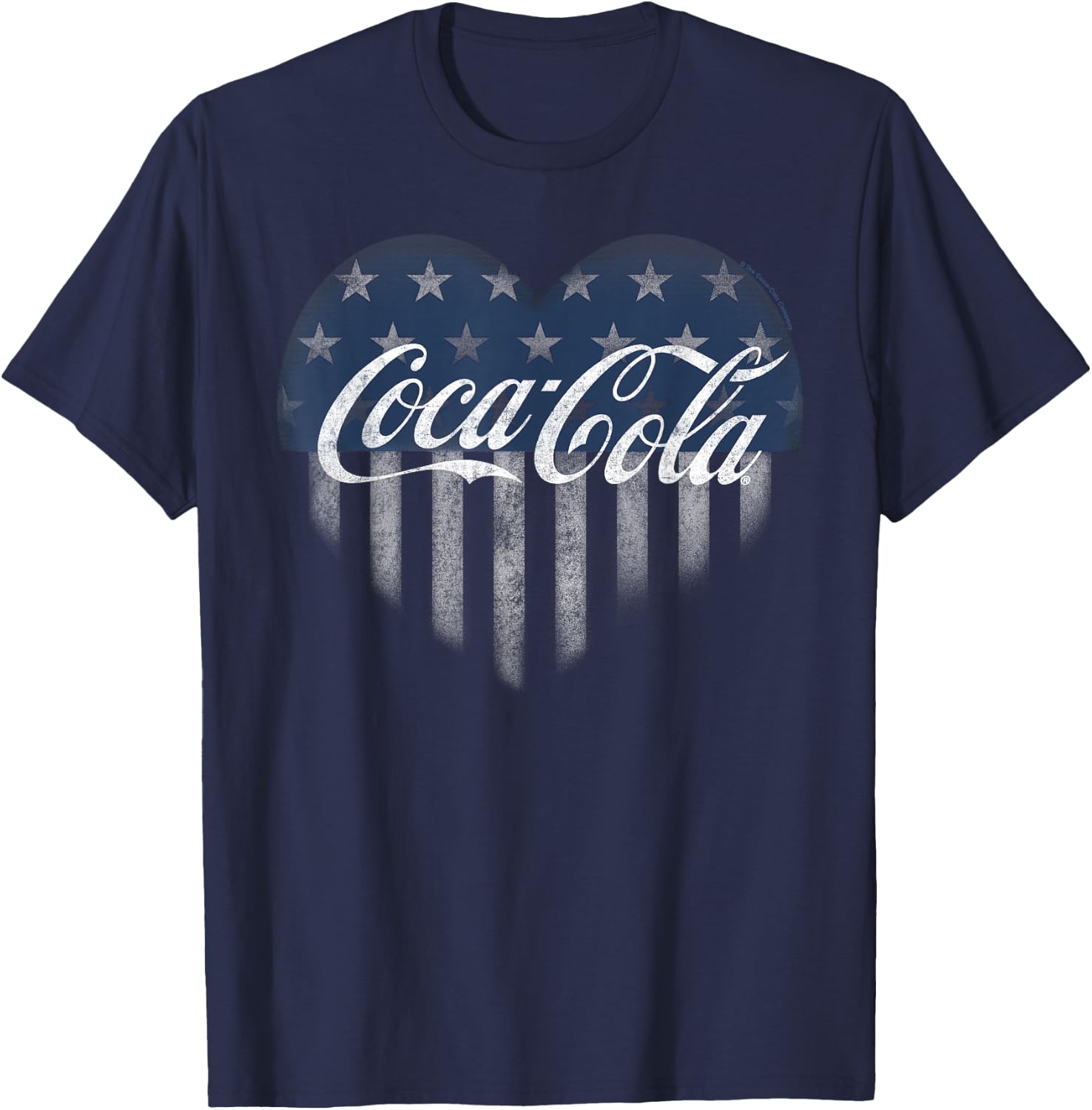 Coca Cola USA Coke Heart T-Shirt - T-Shirt | Navy