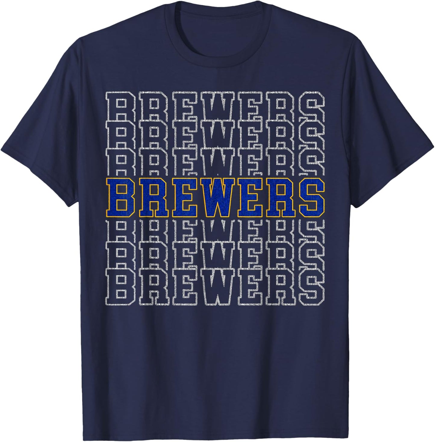 Brewers Name Retro Vintage Gift Women Boy Girl T-Shirt - T-Shirt | Navy