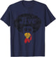 Funny Thanksgiving Jive Gift Vintage Distressed Turkey Face T-Shirt - T-Shirt | Navy