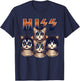 Hiss Cats Rock Kittens Rocking For Cat Lover Cat Mom Cat Dad T-Shirt - T-Shirt | Navy