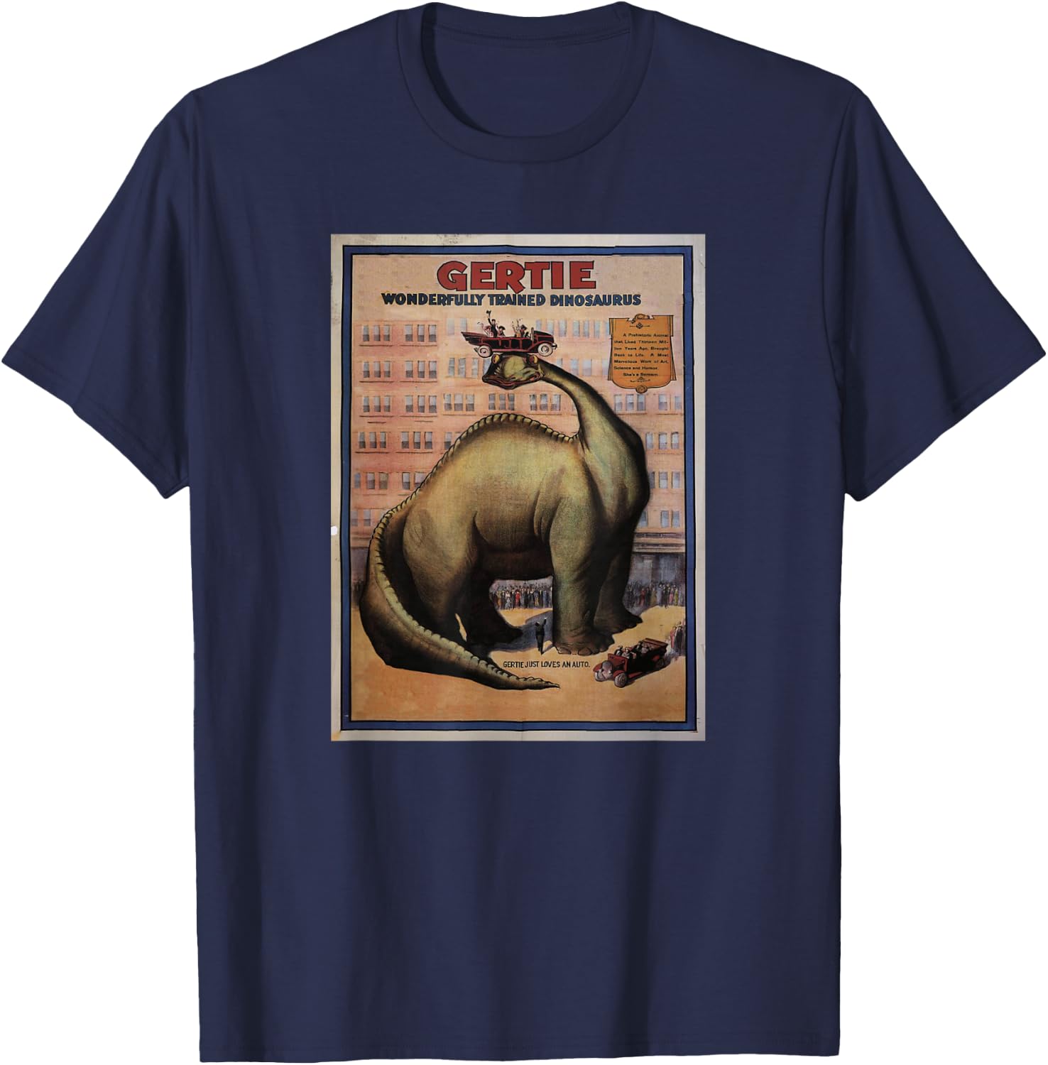 Gertie the Dinosaur T-Shirt - T-Shirt | Navy