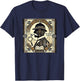 Poirot Mystery Books Vintage Detective Design T-Shirt - T-Shirt | Navy
