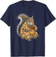 Funny Sleepy Squirrel Pajama Women Men Kids Boys And Girls T-Shirt - T-Shirt | Navy