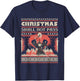Funny Christmas Shall Not Pass My Ugly X-Mas Sweater Costume T-Shirt - T-Shirt | Navy