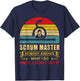 Agiler Trainer Praktiker Coaching Agiler Coach Scrum Master T-Shirt - T-Shirt | Navy
