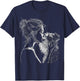 Schnauzer Mom Dog Art Schnauzer Lover Mother's Day T-Shirt - T-Shirt | Navy