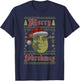 Shrek Merry Shrekmas Ugly Sweater Style Christmas T-Shirt - T-Shirt | Navy