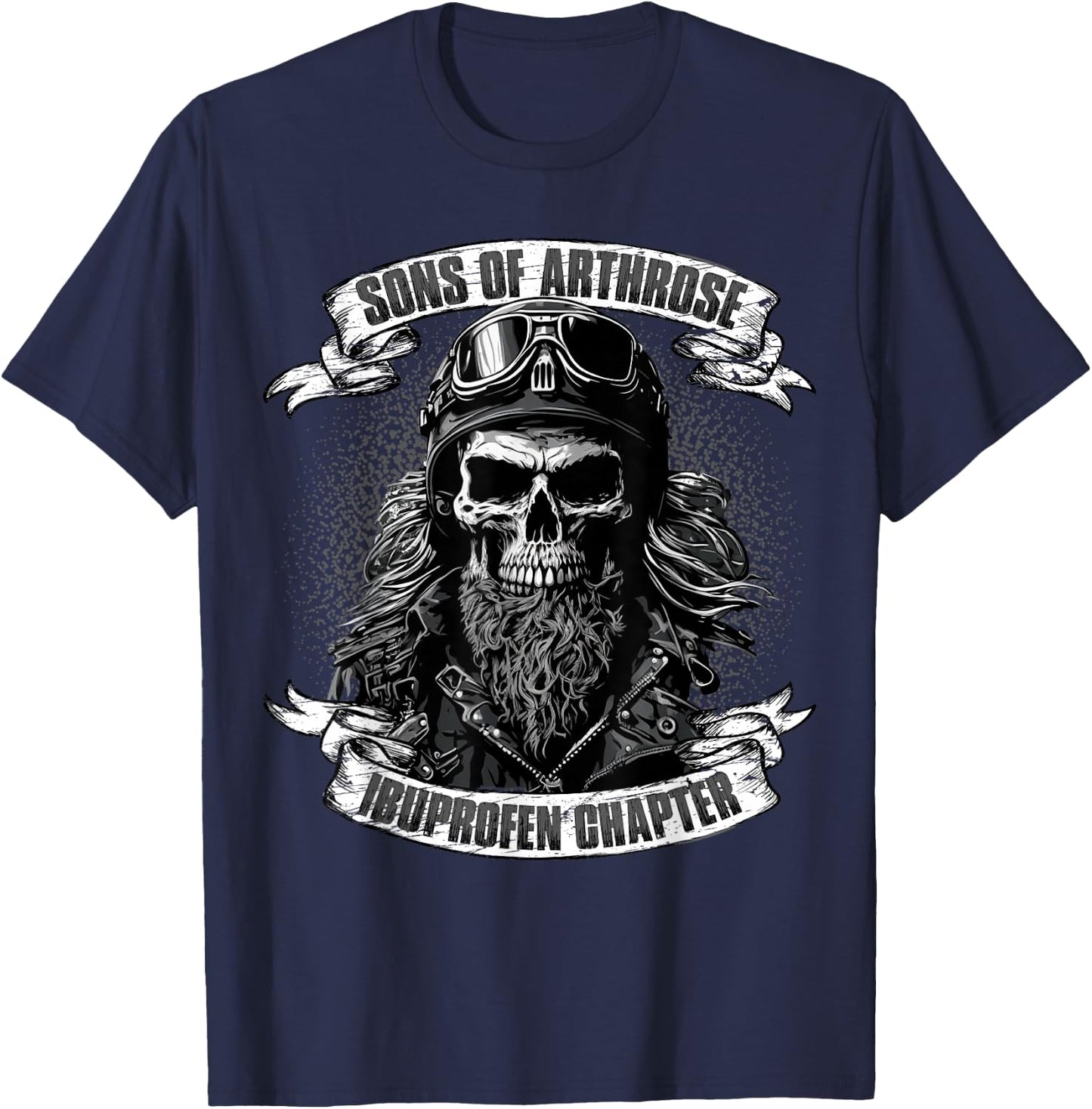 Sons of Arthrose - Ibuprofen Chapter Biker Motorradfahrer T-Shirt - T-Shirt | Navy