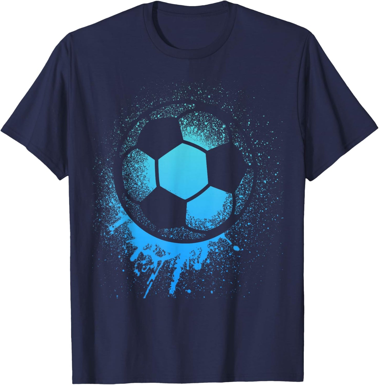 Soccer Player Sports Boys Men Soccer ball for kid T-Shirt - T-Shirt | Navy