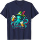 German Octopus Oktoberfest Funny Bavarian Festival Men Women T-Shirt - T-Shirt | Navy