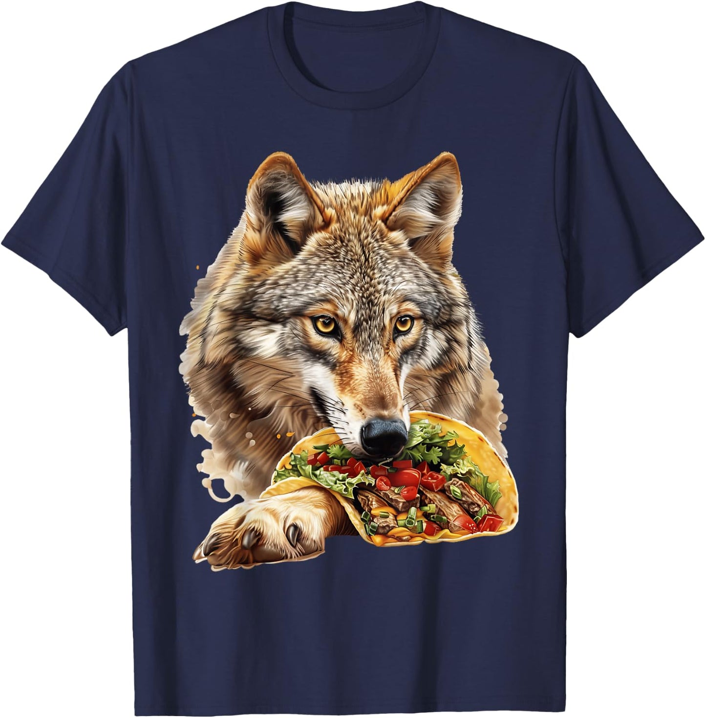 Wolf Tacos T-Shirt - T-Shirt | Navy