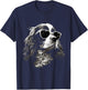 Funny Proud Cavalier King Charles Spaniel dog and sunglasses Men Women Kids T-Shirt - T-Shirt | Navy