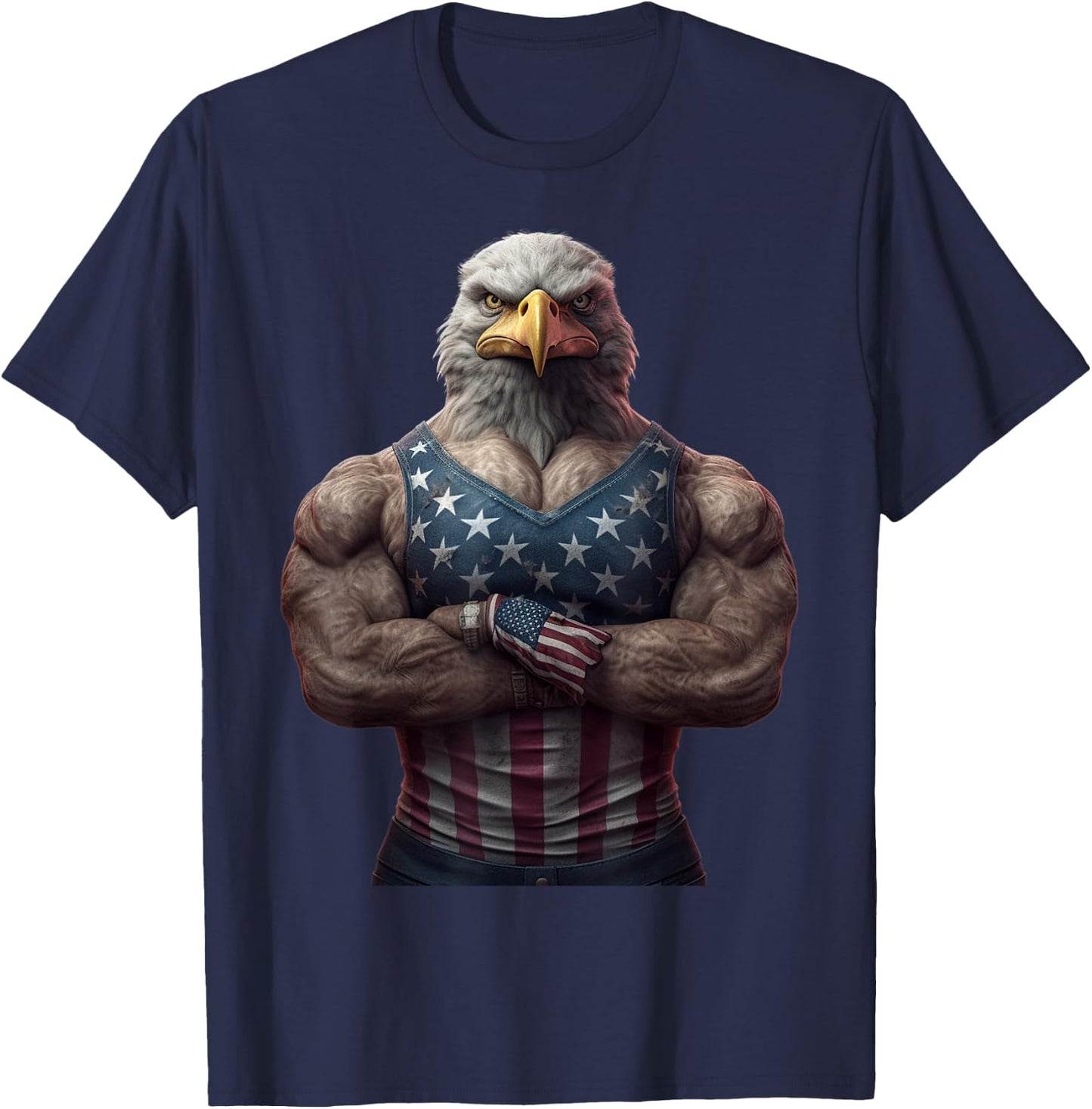 Buff American Eagle USA T-Shirt - T-Shirt | Navy
