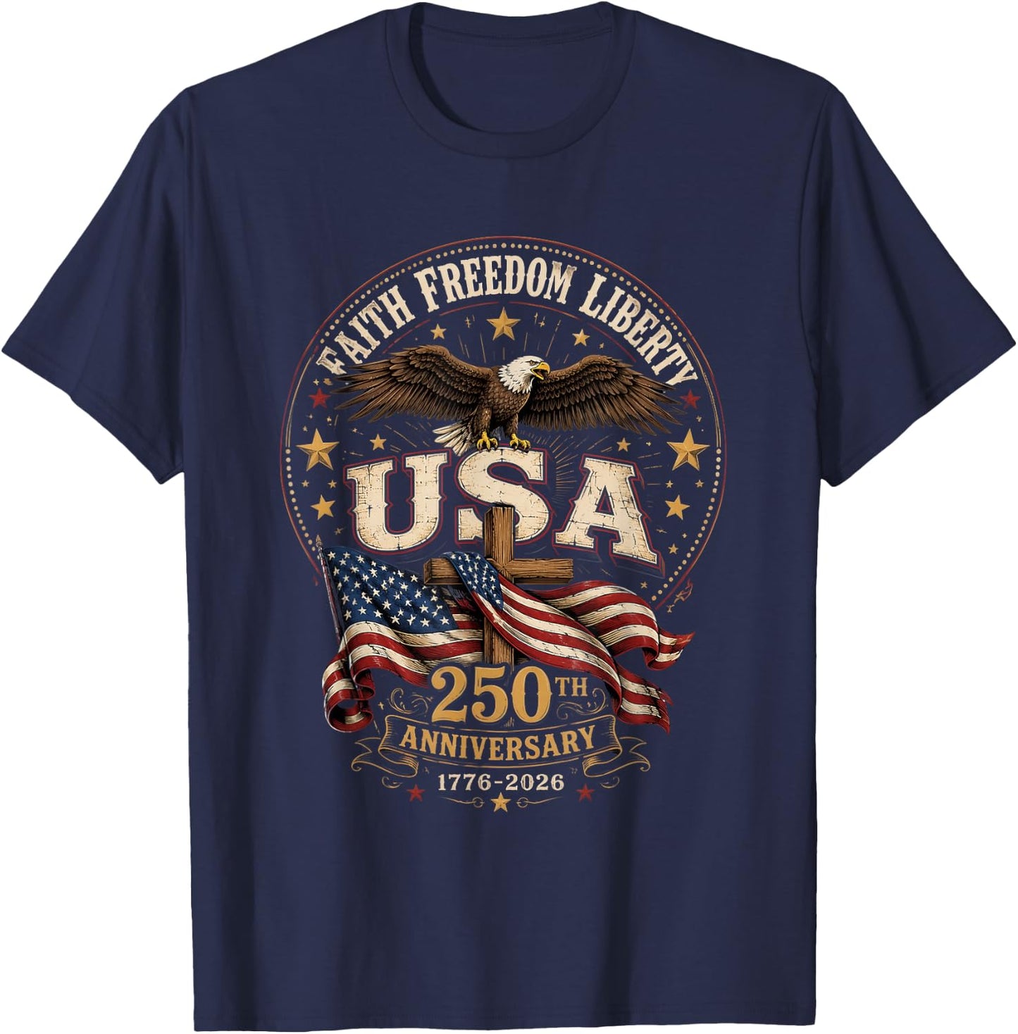 USA 250th Anniversary T-Shirt - T-Shirt | Navy