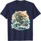 Astrological Dancing Lunar Water Dragon T-Shirt - T-Shirt | Navy