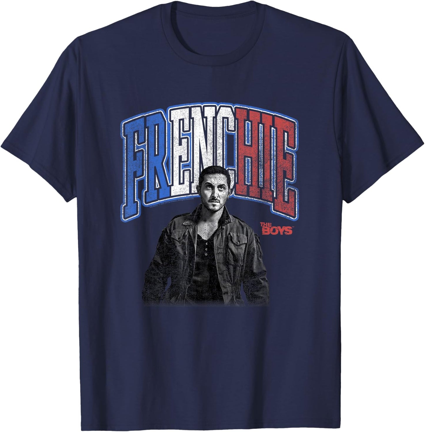 The Boys Frenchie Flag Photo T-Shirt - T-Shirt | Navy