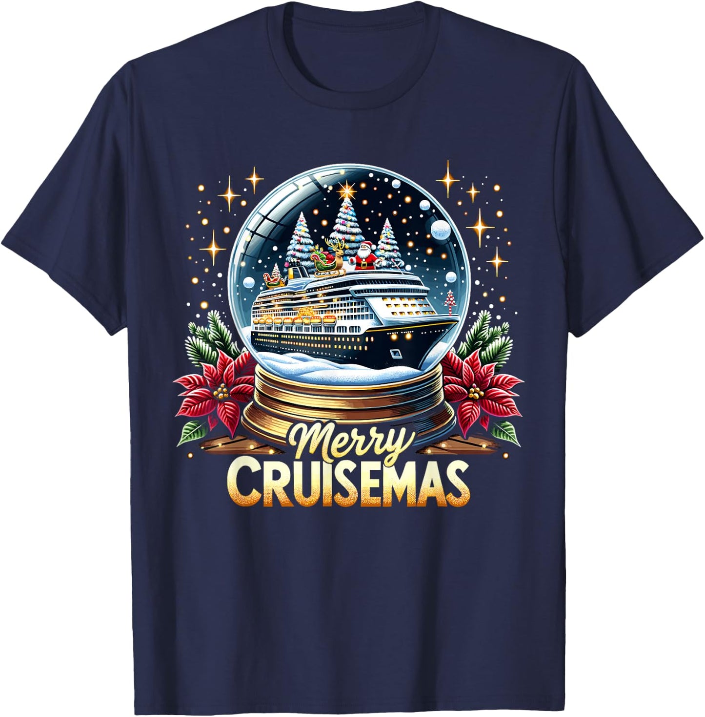 Merry Cruisemas - Cruise Mas T-Shirt - T-Shirt | Navy
