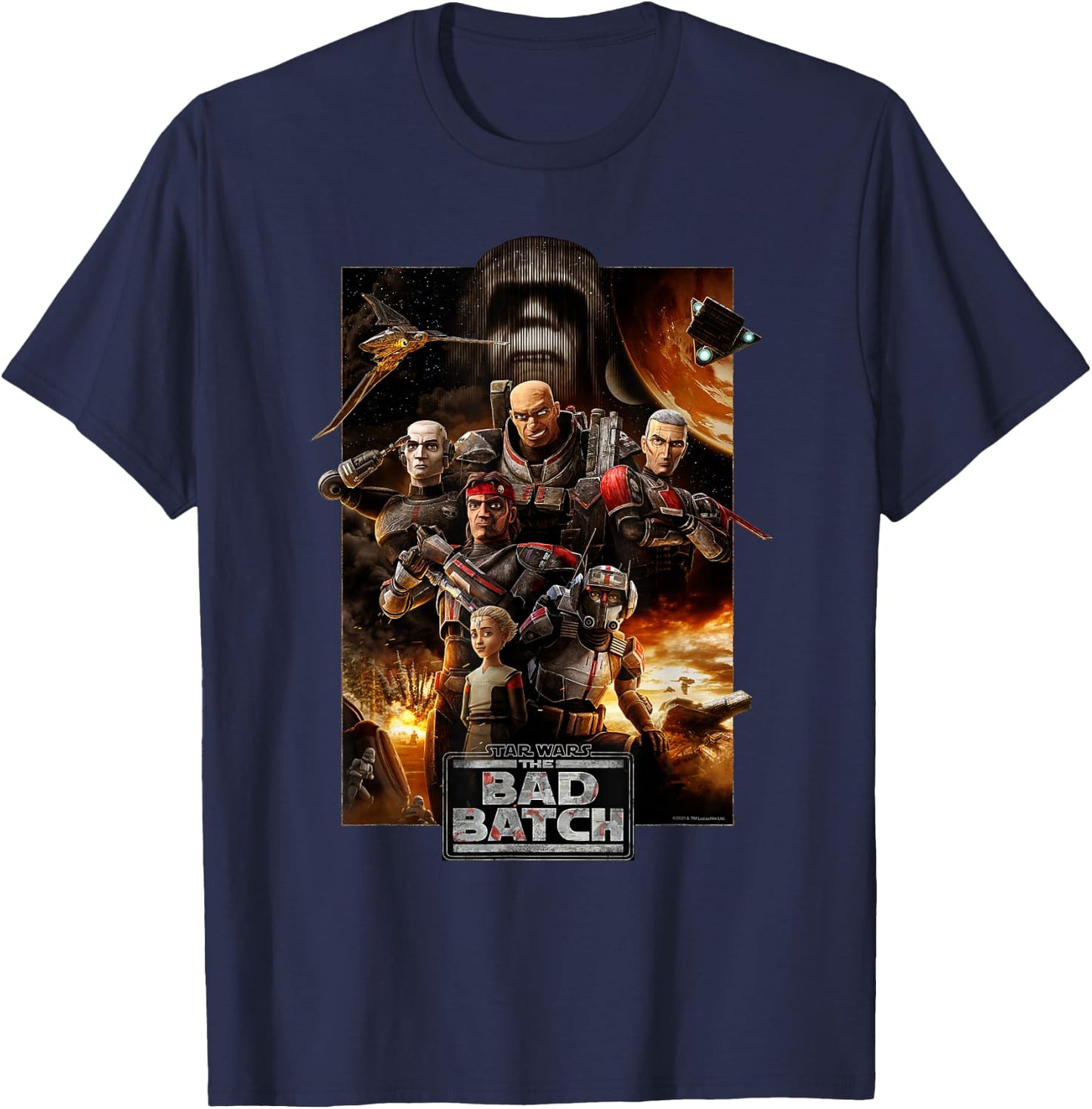 Star Wars The Bad Batch Series Poster T-Shirt - T-Shirt | Navy