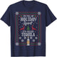 Christmas I’M FULL OF HOLIDAY SPIRIT It's Called Tequila T-Shirt - T-Shirt | Navy