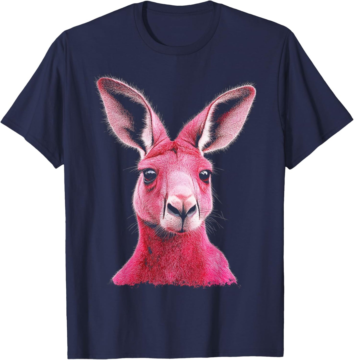 Kangaroo Pink T-Shirt - T-Shirt | Navy