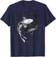 Vintage Graffiti Nishikigoi Fish Backprint Koi Carp , gray T-Shirt - T-Shirt | Navy