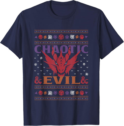 Dungeons & Dragons Chaotic Evil Christmas Knit Pattern