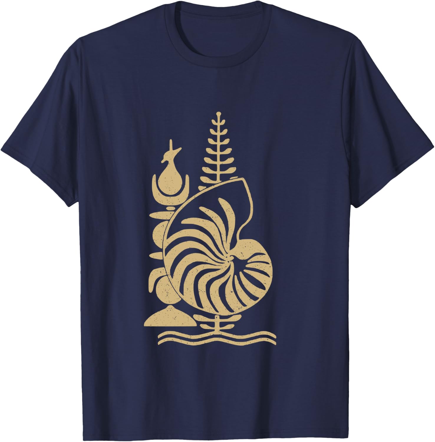 Drapeau du symbole de la Calédonie Manche Longue T-Shirt - T-Shirt | Navy