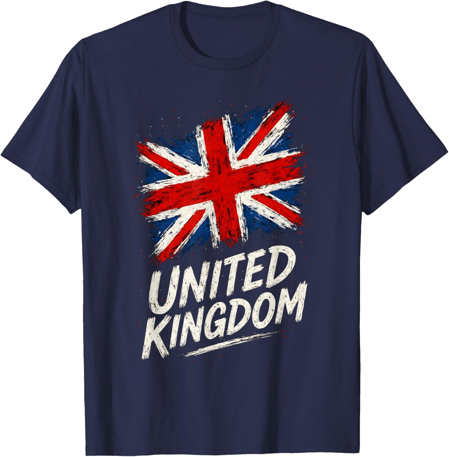United Kingdom UK Flag T-Shirt - T-Shirt | Navy