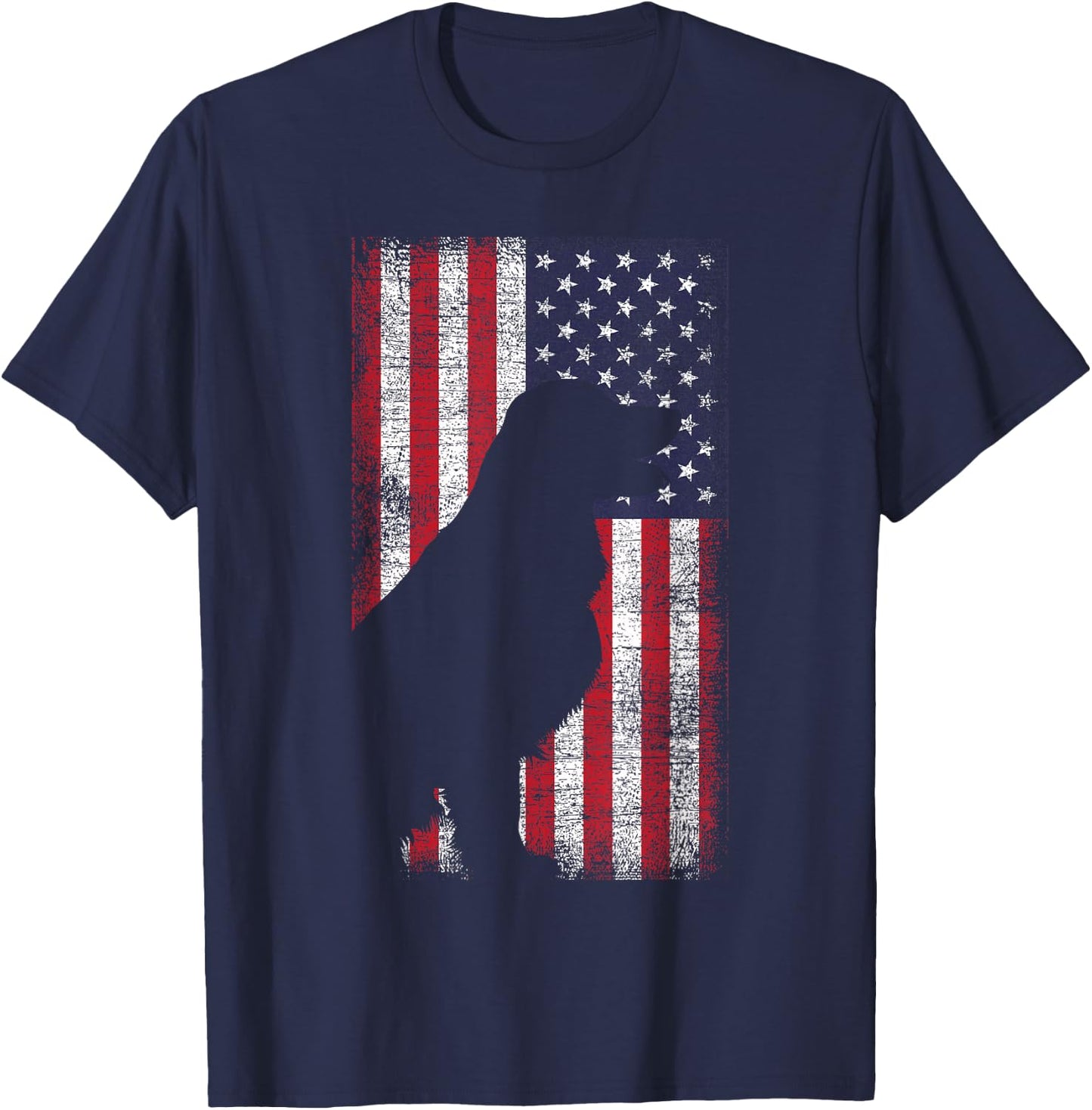 USA Labrador Flag T-Shirt - T-Shirt | Navy