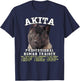 Akita Black Professional Human Trainer T-Shirt - T-Shirt | Navy