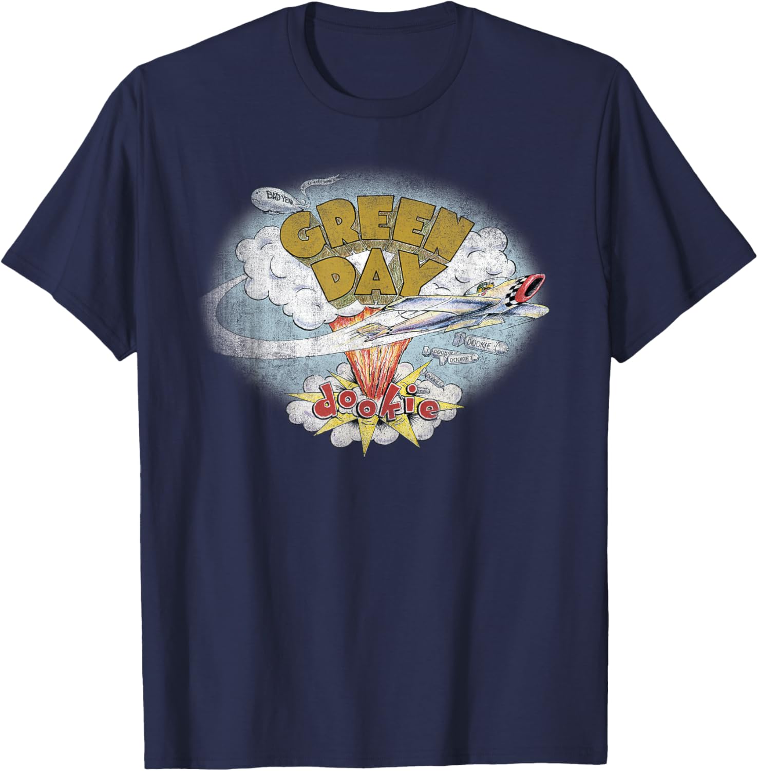 Green Day Fresh Dookie , black T-Shirt - T-Shirt | Navy