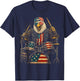 4th of July Patriotic Eagle Drummer 1776 2026 T-Shirt - T-Shirt | Navy