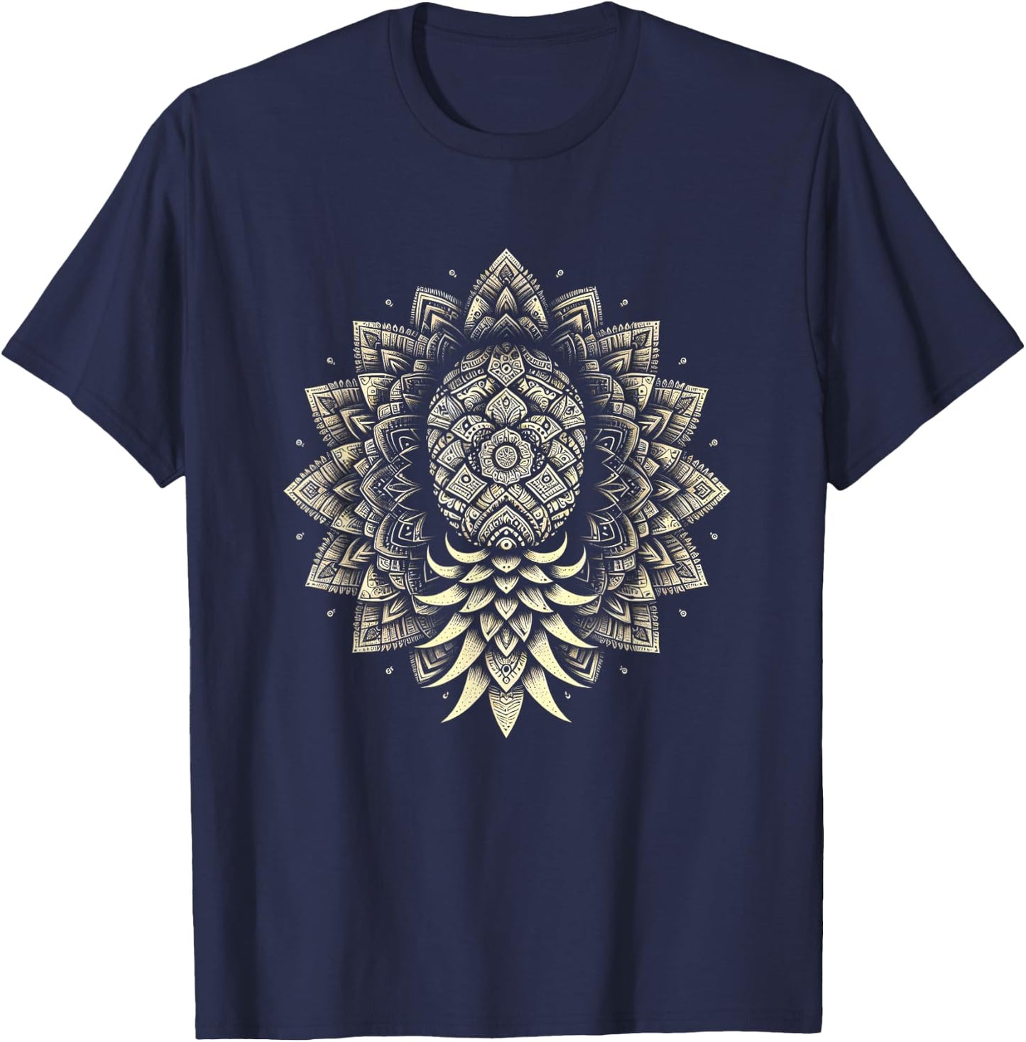 Pineapple Upside Down Pineapple Subtle Swinger Lifestyle T-Shirt - T-Shirt | Navy