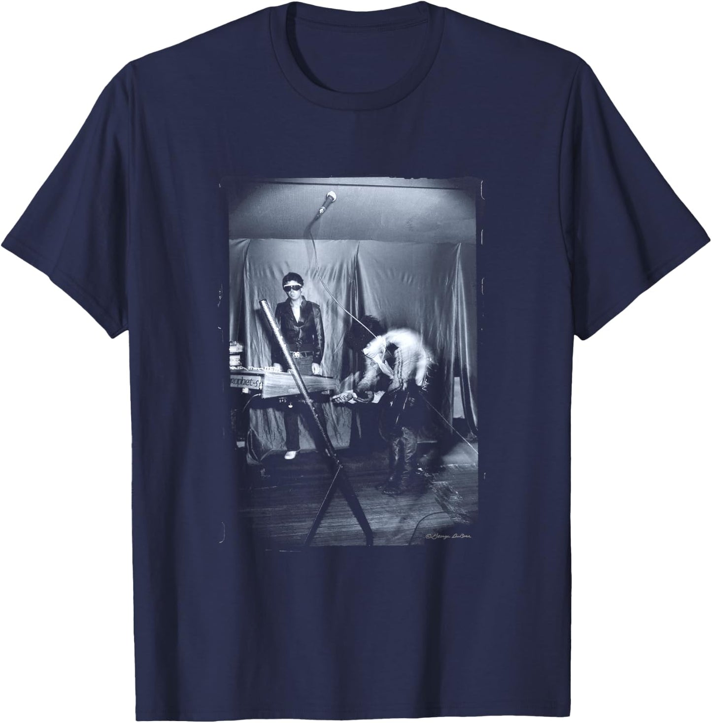 Suicide Band Live In NYC By George DuBose T-Shirt - T-Shirt | Navy