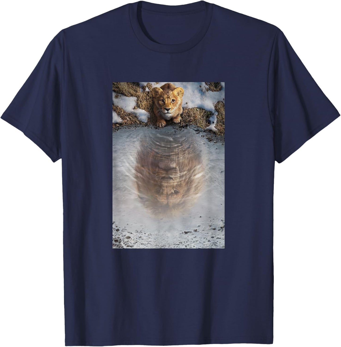 Disney Mufasa: The Lion King A Royal Reflection T-Shirt - T-Shirt | Navy
