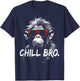 Chill Bro Cool Monkey with Sunglasses Gift Gamer , black T-Shirt - T-Shirt | Navy