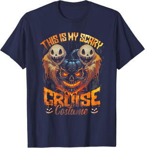 This Is My Scary Cruise Costume Devil Ghost Horror Halloween T-Shirt - T-Shirt | Navy