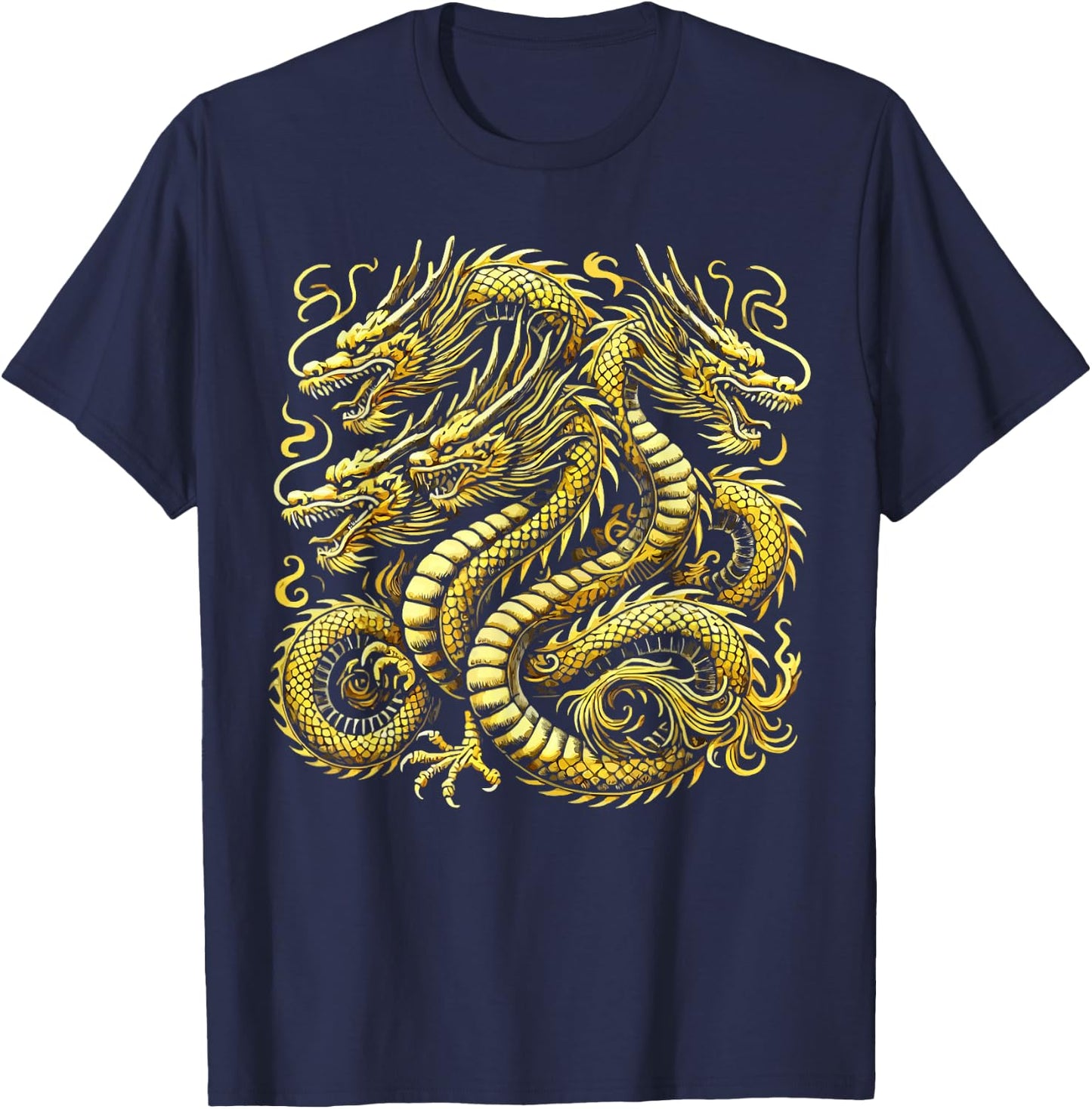 Lernaean Hydra Snake Mythical Creature Greek Mythology T-Shirt - T-Shirt | Navy