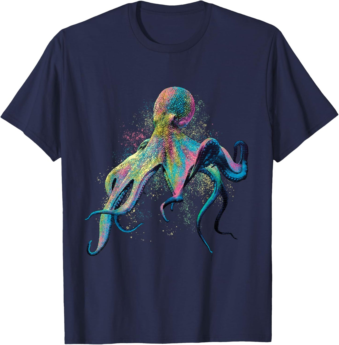 Octopus Ocean Animal Marine Biologist Scuba Diving Diver T-Shirt - T-Shirt | Navy