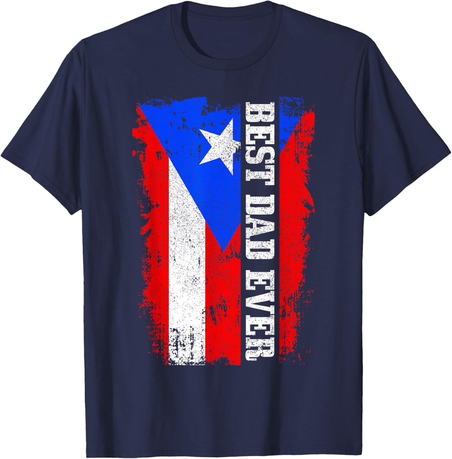 Puerto Rican Papi Dad Puerto Rico Pride Boricua Father's Day T-Shirt - T-Shirt | Navy