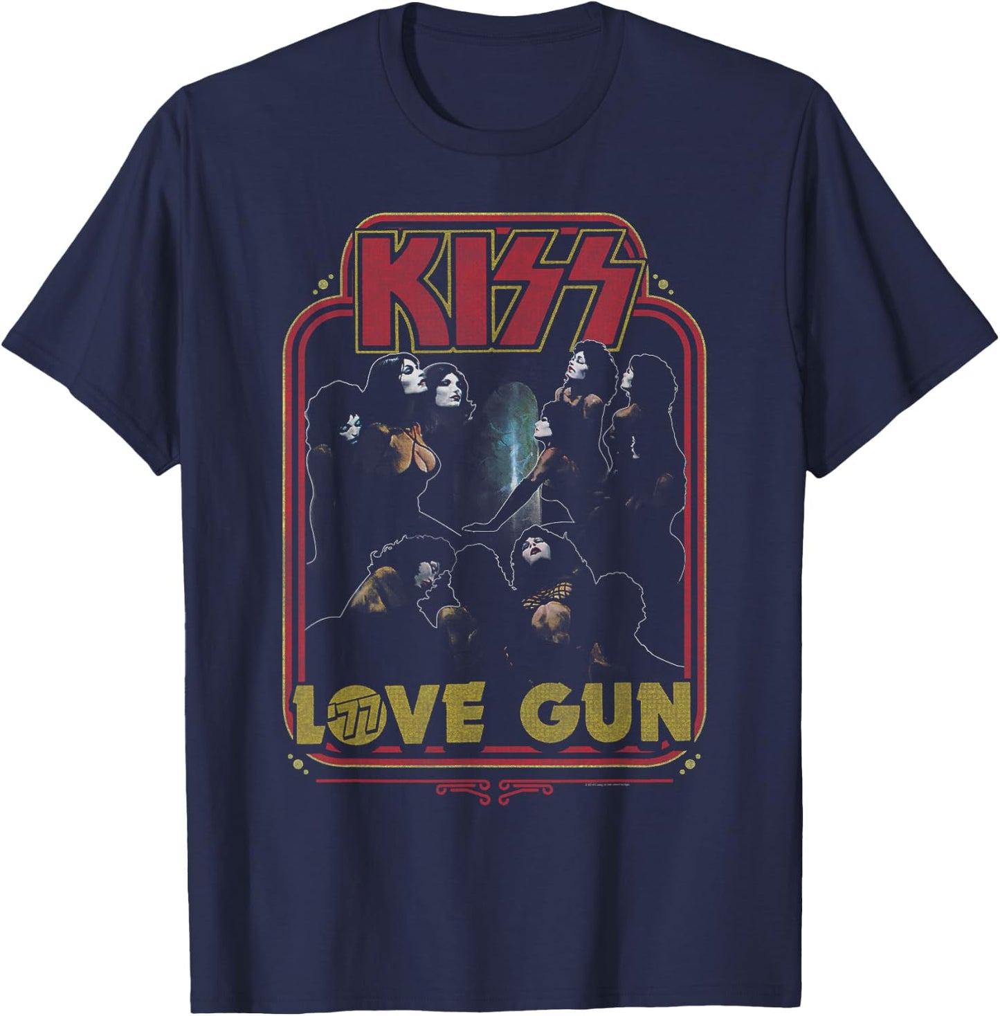 KISS - Love Gun Harem T-Shirt - T-Shirt | Navy