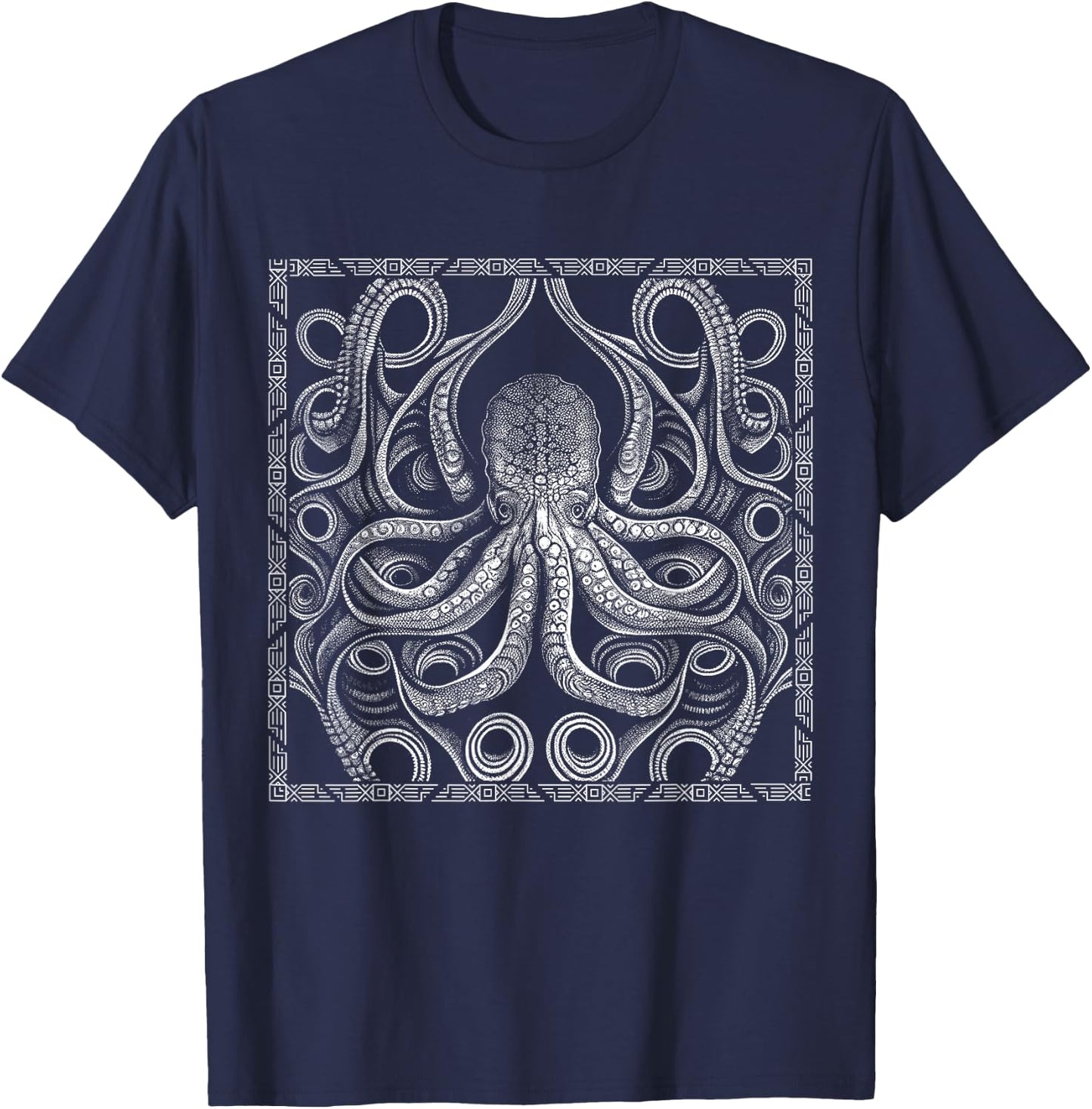 Octopus Ocean Zoology Teuthology Biologists Sailing T-Shirt - T-Shirt | Navy