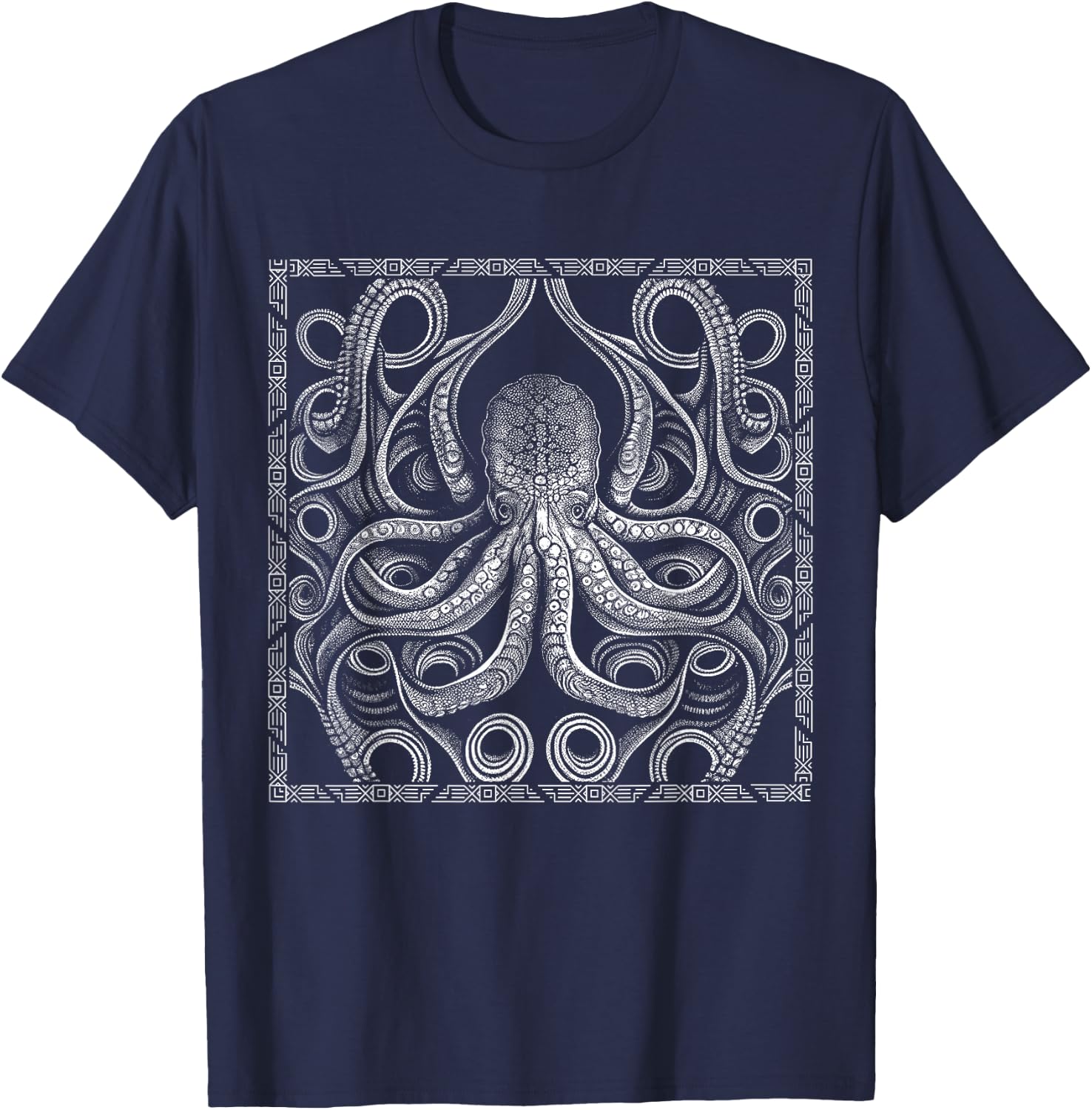 Octopus Ocean Zoology Teuthology Biologists Sailing T-Shirt - T-Shirt | Navy